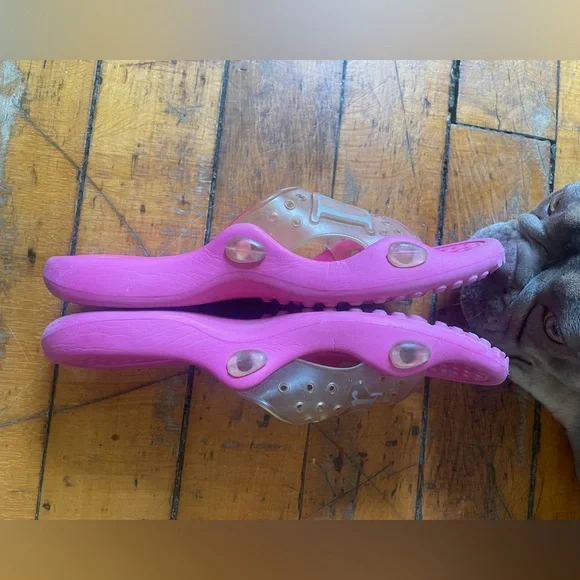 Vintage DIOR y2k 2000s Pink Slide Sandals 38 7.5 women’s - Picture 7 of 9